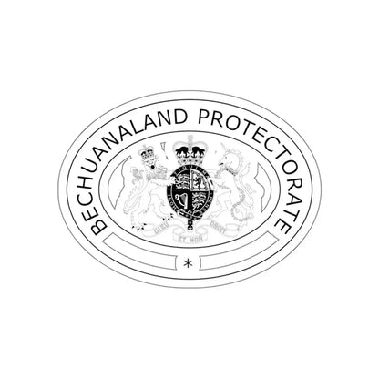 Coat of arms of Bechuanaland Protectorate STICKER Vinyl Die-Cut Decal 5 Inch - The Sticker Space