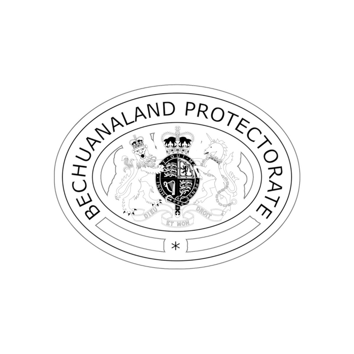 Coat of arms of Bechuanaland Protectorate STICKER Vinyl Die-Cut Decal-White-The Sticker Space