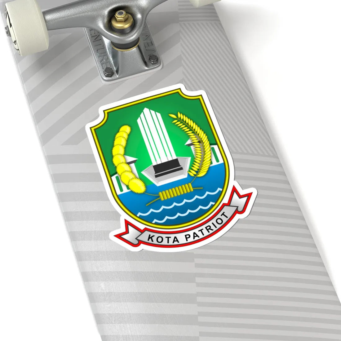 Coat of arms of Bekasi (Indonesia) (Coat of Arms) STICKER Vinyl Kiss-Cut Decal - The Sticker Space