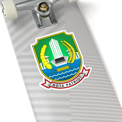 Coat of arms of Bekasi (Indonesia) (Coat of Arms) STICKER Vinyl Kiss-Cut Decal - The Sticker Space