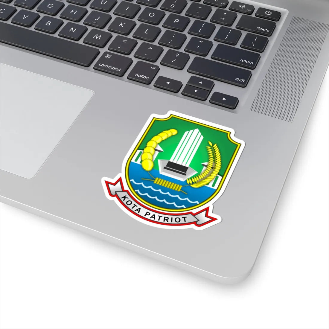Coat of arms of Bekasi (Indonesia) (Coat of Arms) STICKER Vinyl Kiss-Cut Decal - The Sticker Space