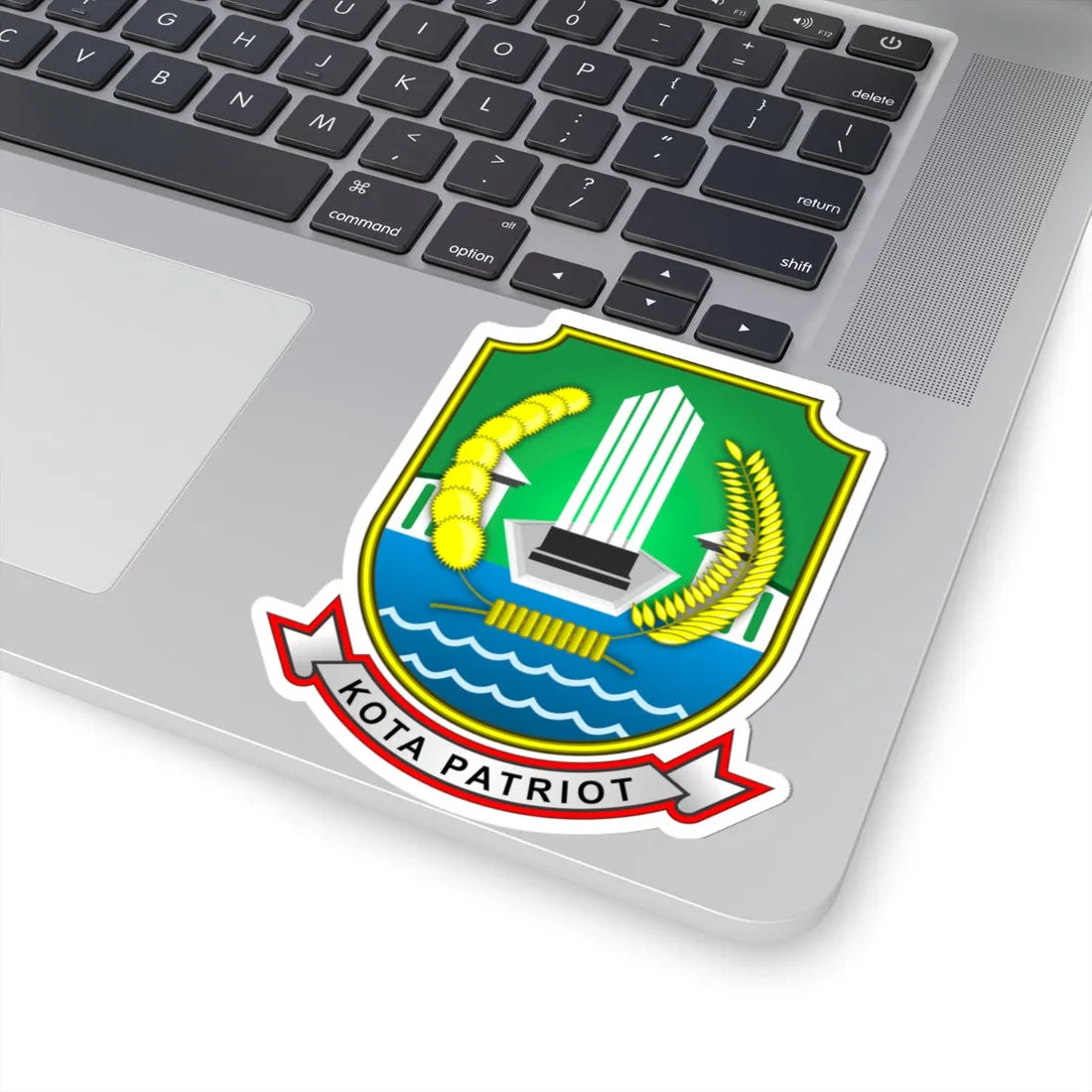 Coat of arms of Bekasi (Indonesia) (Coat of Arms) STICKER Vinyl Kiss-Cut Decal - The Sticker Space