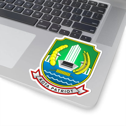 Coat of arms of Bekasi (Indonesia) (Coat of Arms) STICKER Vinyl Kiss-Cut Decal - The Sticker Space