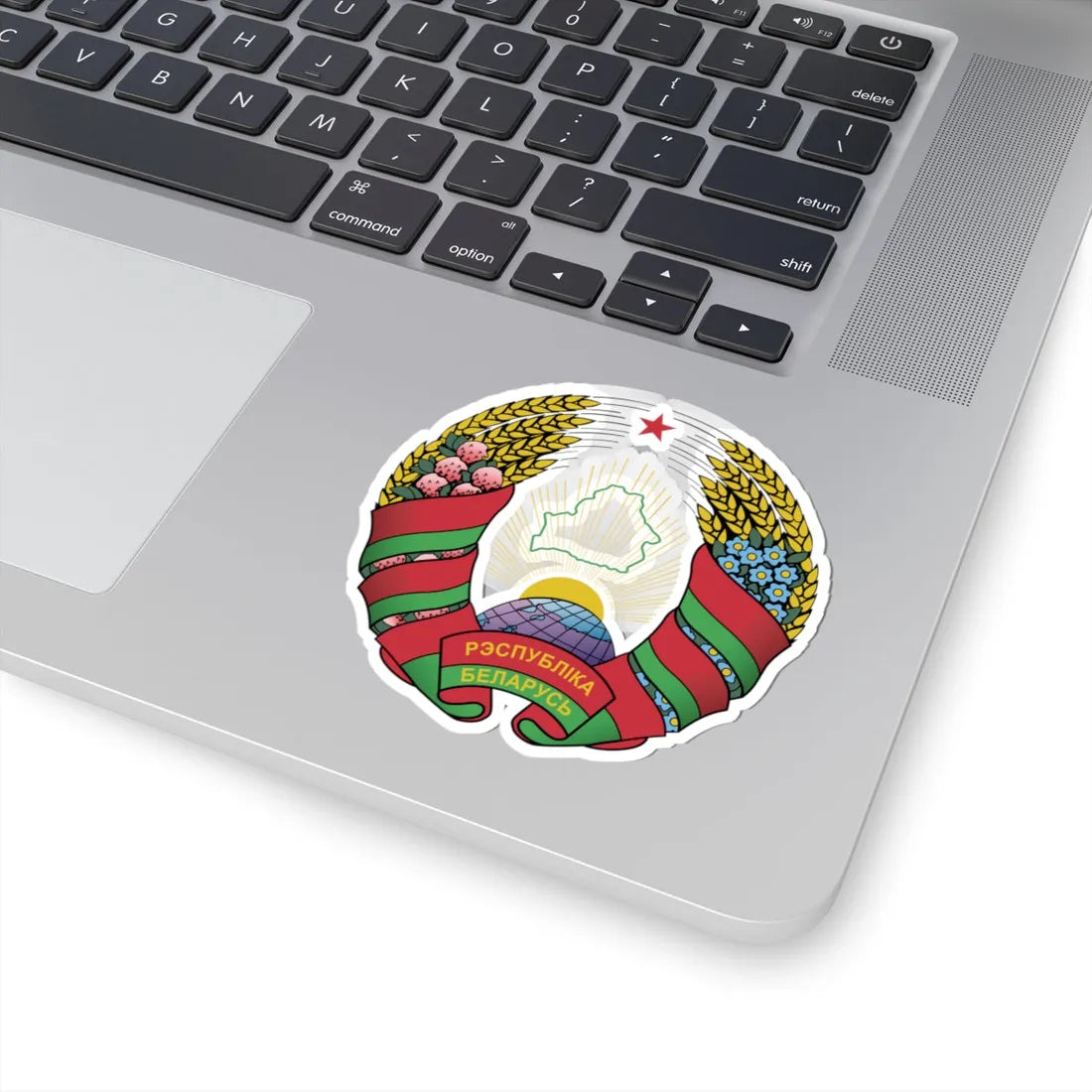 Coat of arms of Belarus (Belarus) (Coat of Arms) STICKER Vinyl Kiss-Cut Decal - The Sticker Space