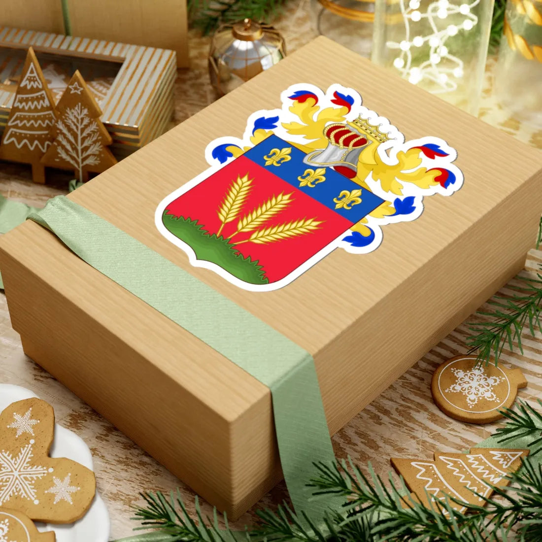 Coat of Arms of Belgrano (Argentina) (Coat of Arms) STICKER Vinyl Kiss-Cut Decal - The Sticker Space