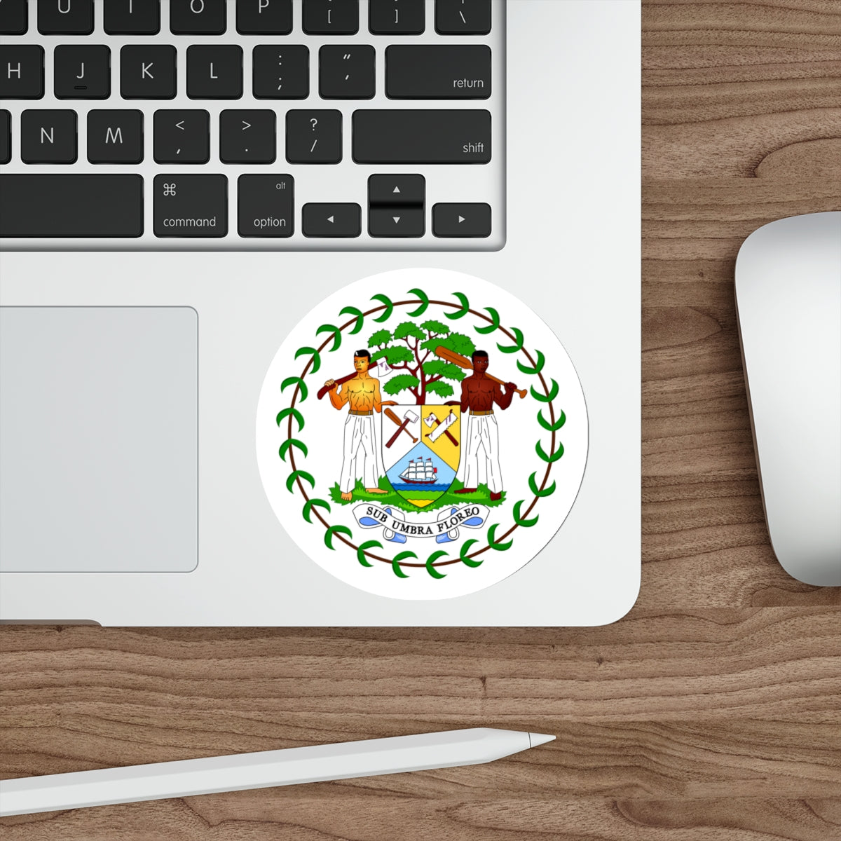 Coat of arms of Belize (1981-2019) STICKER Vinyl Die-Cut Decal-The Sticker Space