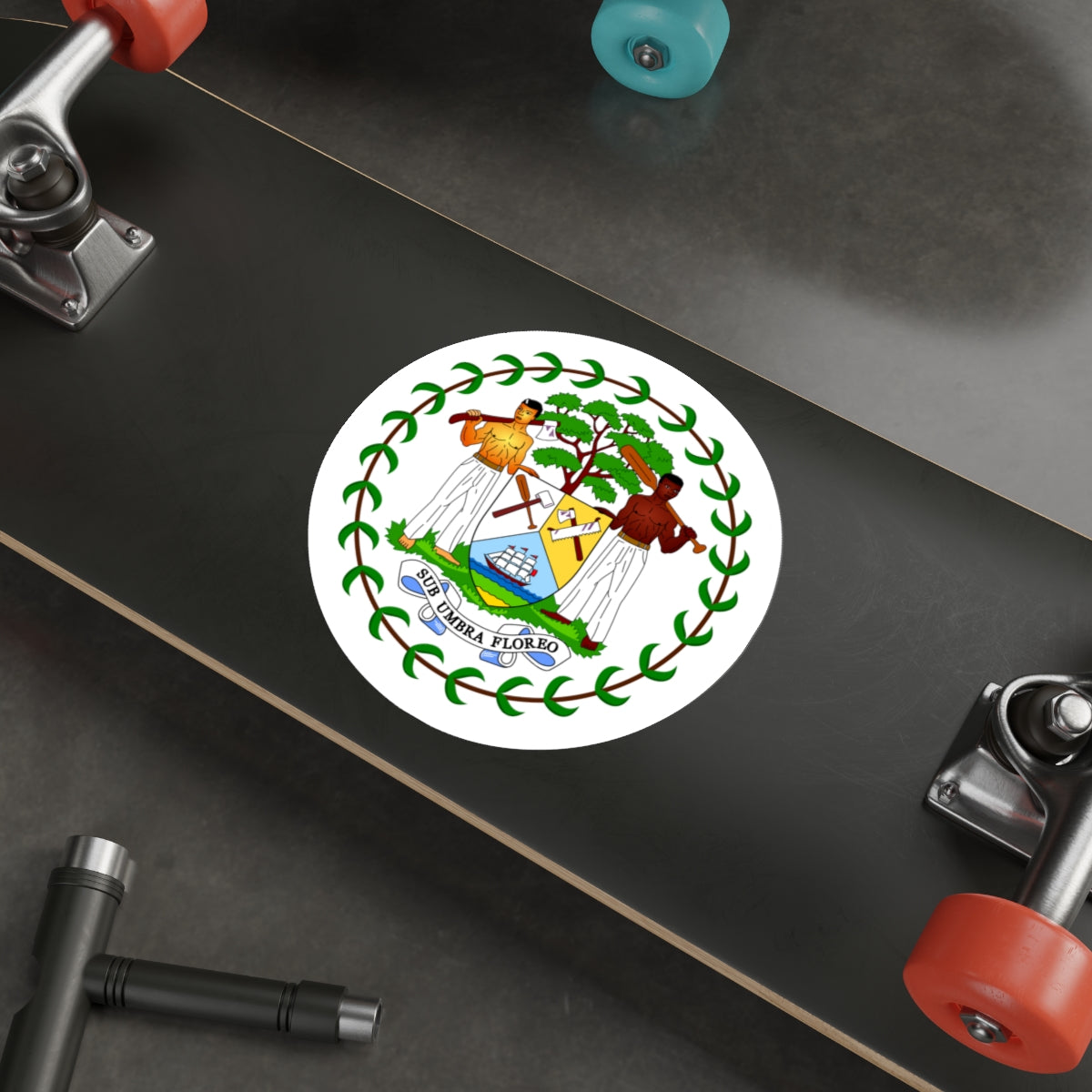 Coat of arms of Belize (1981-2019) STICKER Vinyl Die-Cut Decal-The Sticker Space