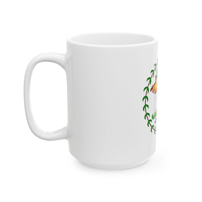 Coat of arms of Belize (1981-2019) - White Coffee Mug