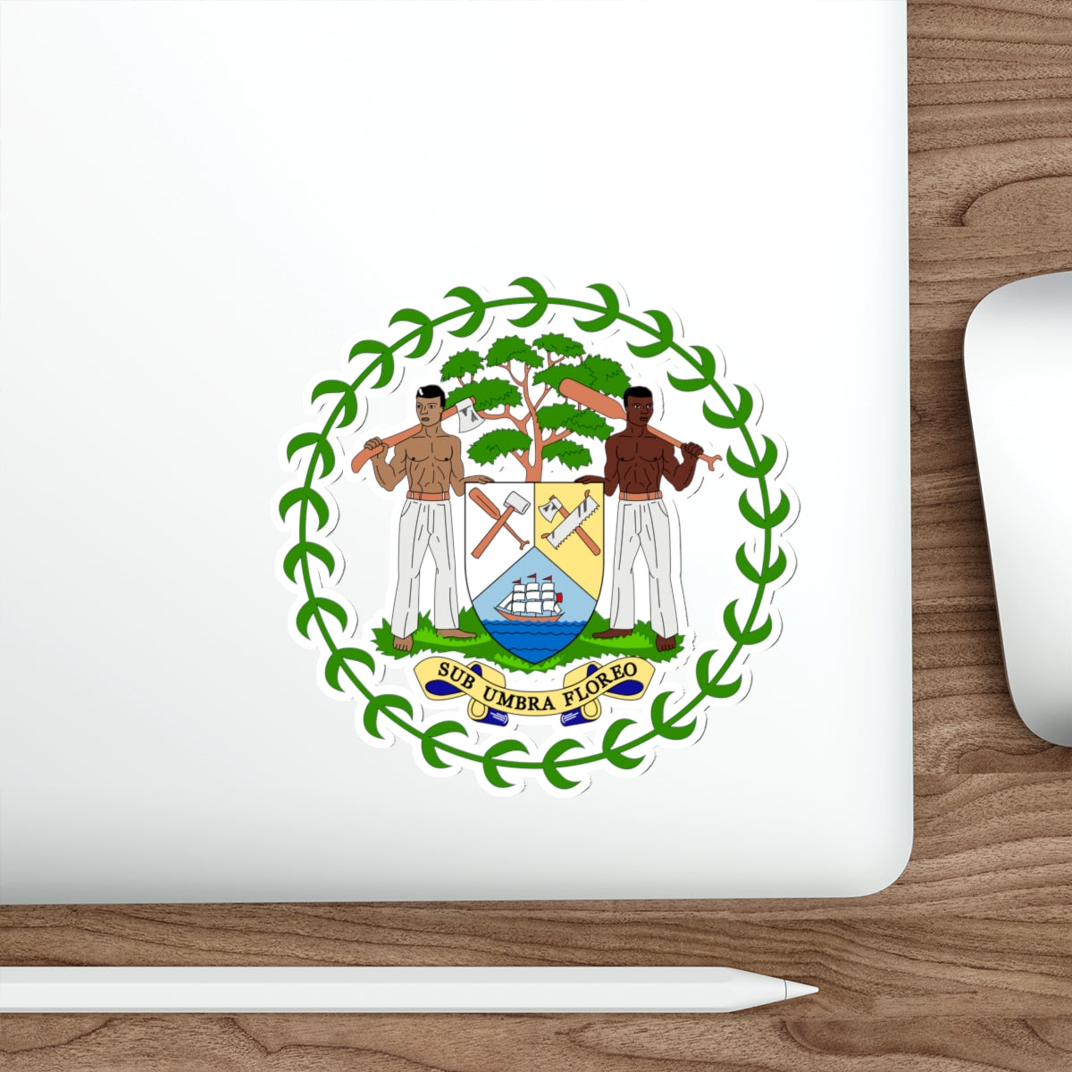 Coat of arms of Belize STICKER Vinyl Die-Cut Decal-The Sticker Space