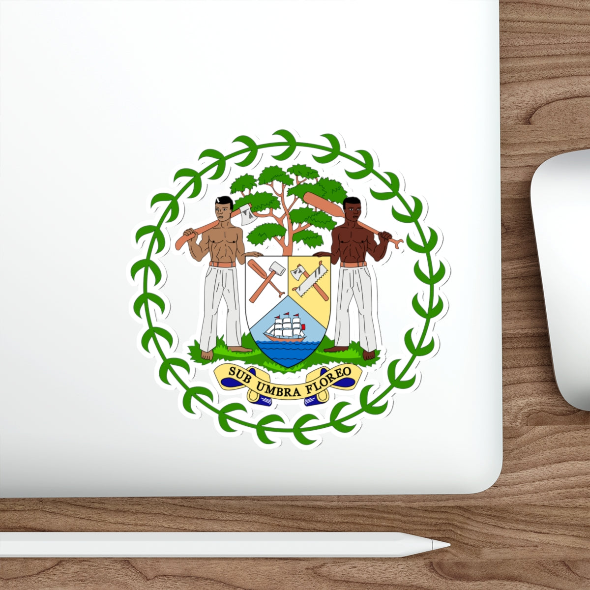 Coat of arms of Belize STICKER Vinyl Die-Cut Decal-The Sticker Space