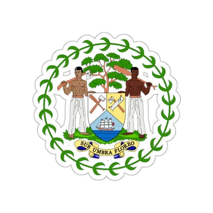 Coat of arms of Belize STICKER Vinyl Die-Cut Decal - The Sticker Space