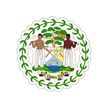 Coat of arms of Belize STICKER Vinyl Die-Cut Decal - The Sticker Space