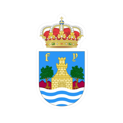 Coat of Arms of Benalmádena (Spain) (Coat of Arms) STICKER Vinyl Kiss-Cut Decal 2 Inch White - The Sticker Space