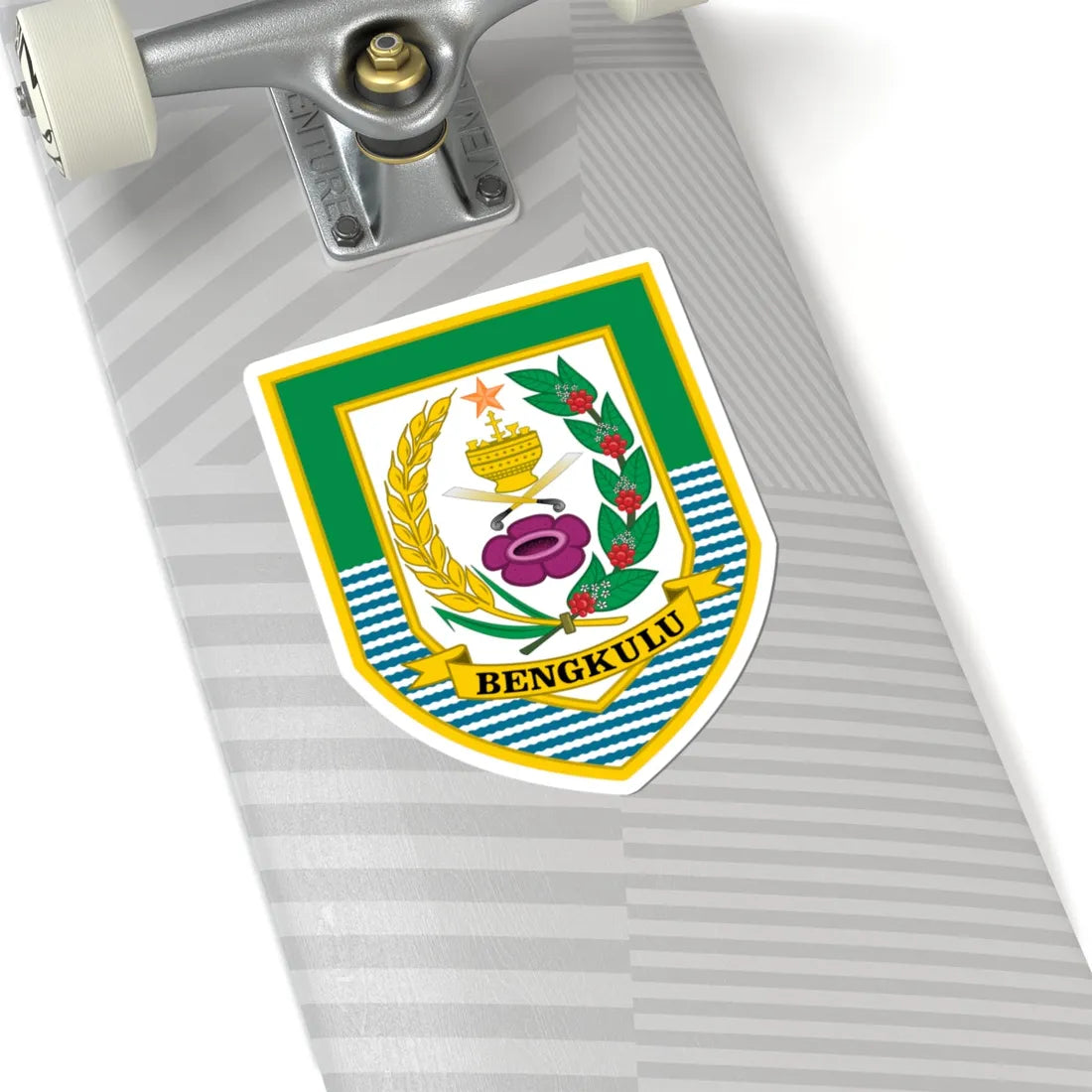 Coat of arms of Bengkulu (Indonesia) (Coat of Arms) STICKER Vinyl Kiss-Cut Decal - The Sticker Space