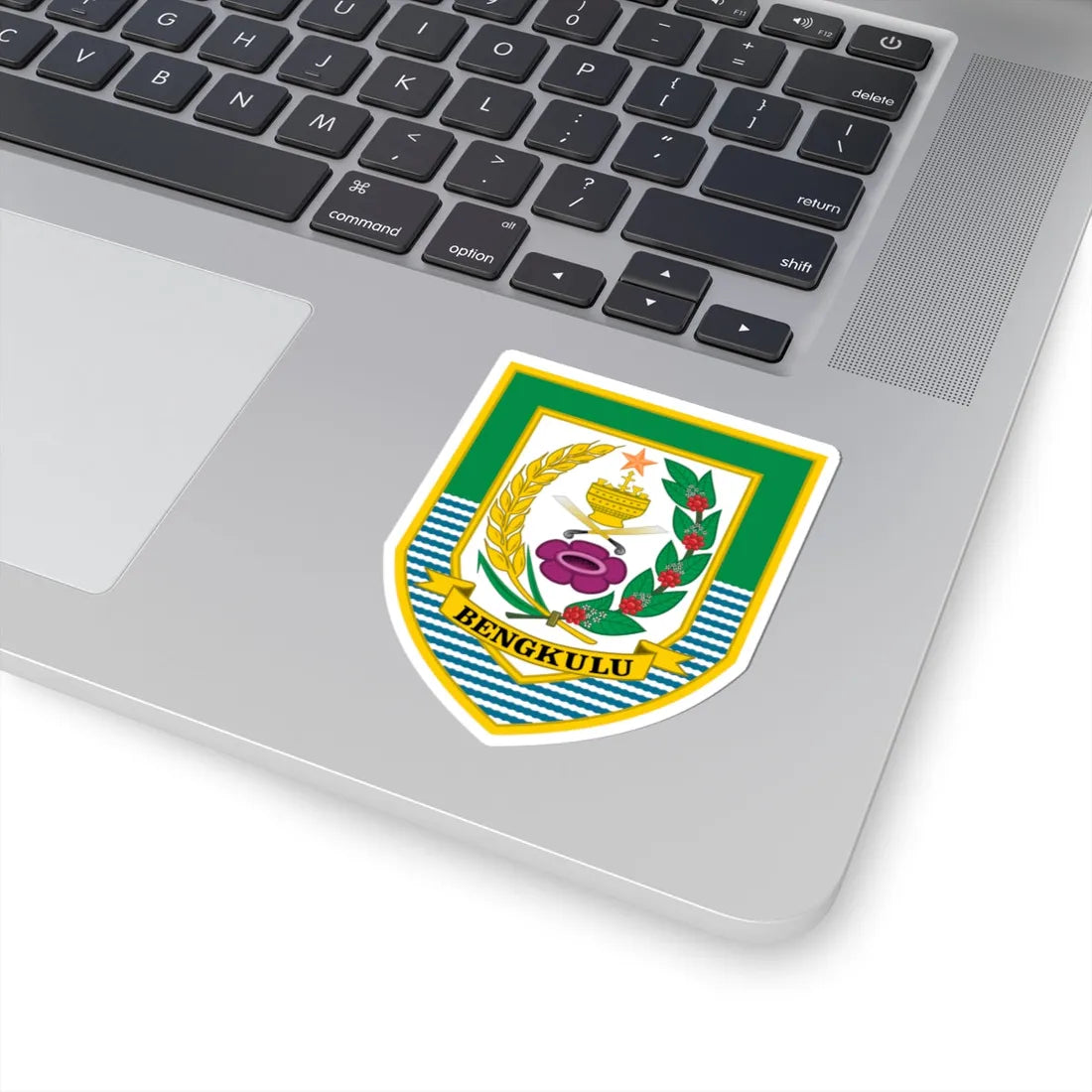 Coat of arms of Bengkulu (Indonesia) (Coat of Arms) STICKER Vinyl Kiss-Cut Decal - The Sticker Space