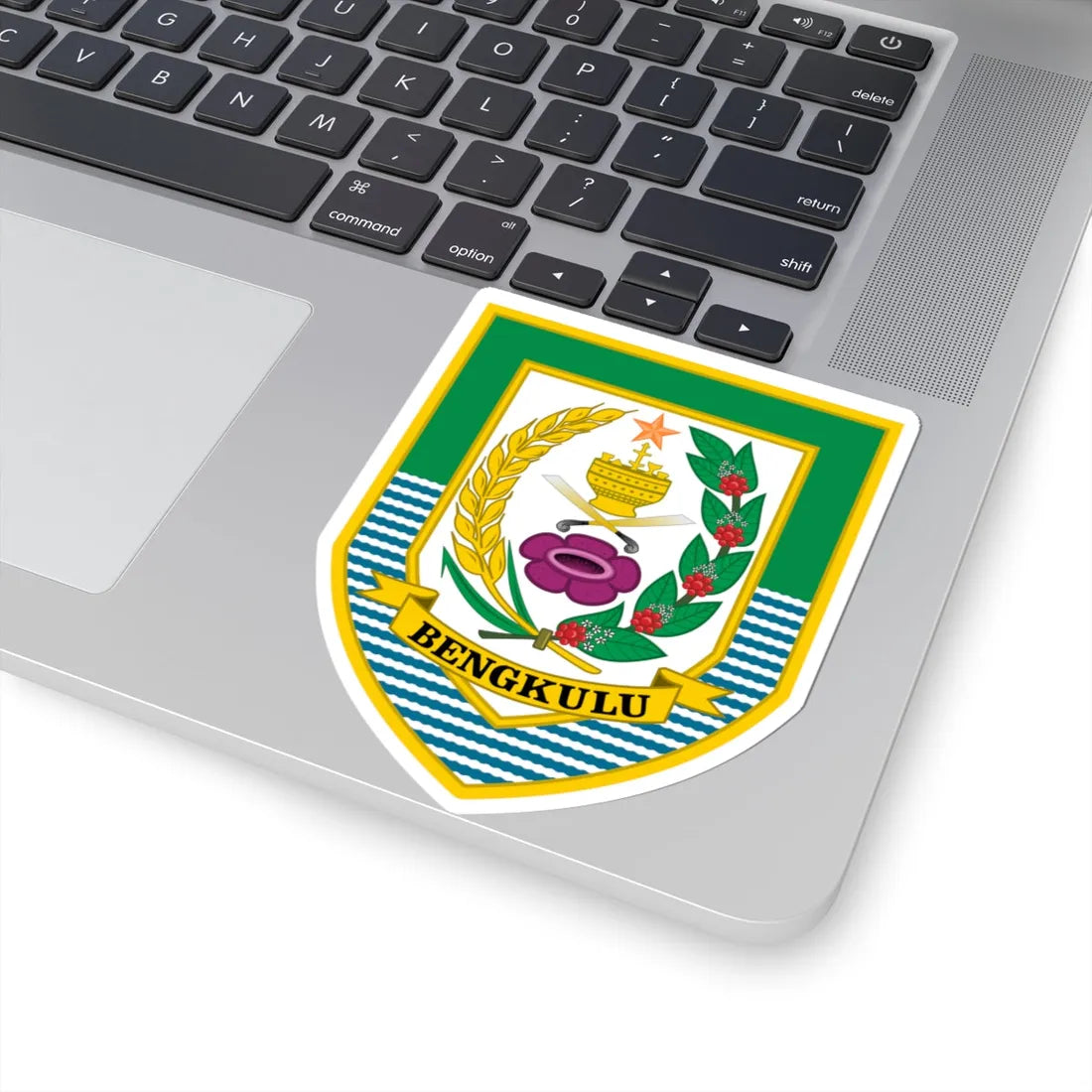 Coat of arms of Bengkulu (Indonesia) (Coat of Arms) STICKER Vinyl Kiss-Cut Decal - The Sticker Space