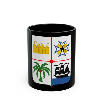 Coat of arms of Benin 2 - Black Coffee Mug-11oz-The Sticker Space