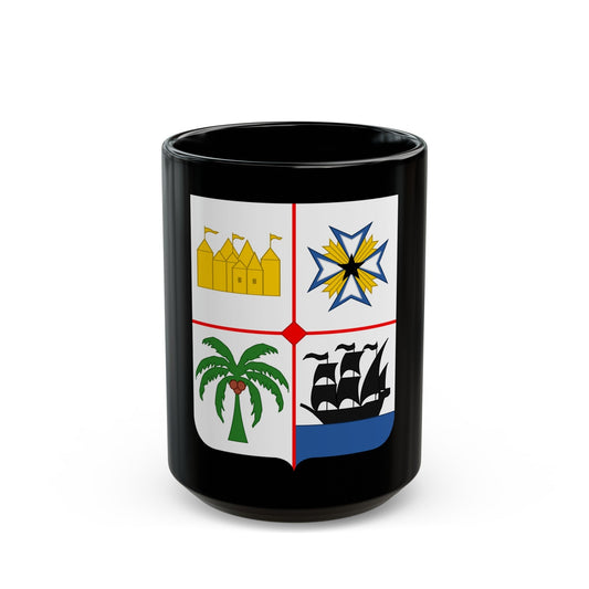 Coat of arms of Benin 2 - Black Coffee Mug-15oz-The Sticker Space