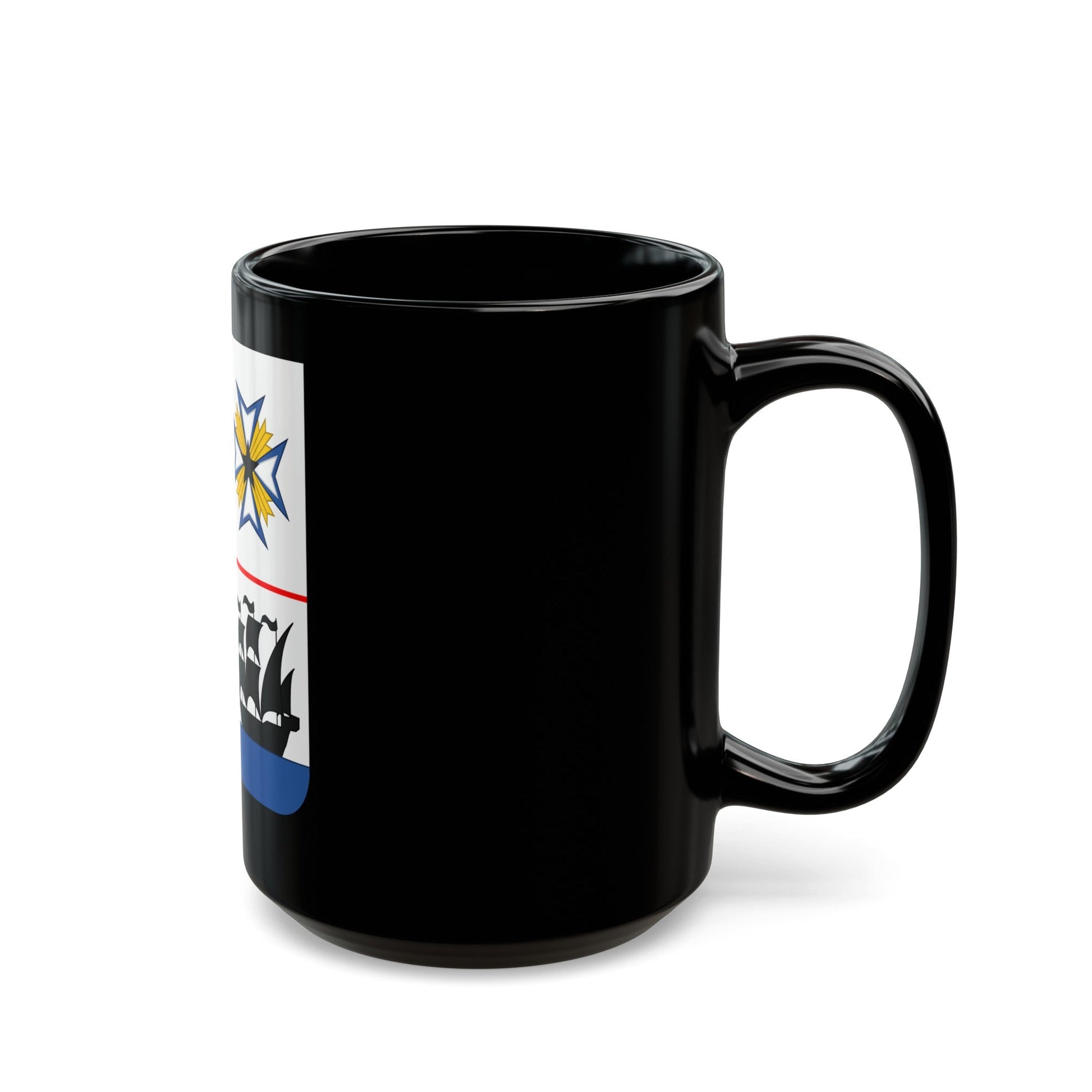 Coat of arms of Benin 2 - Black Coffee Mug-The Sticker Space