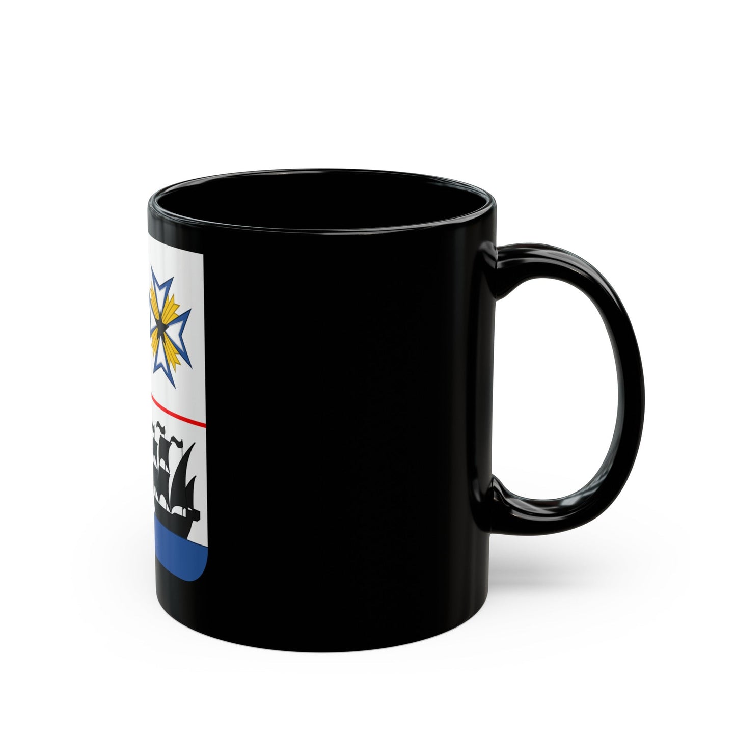 Coat of arms of Benin 2 - Black Coffee Mug-The Sticker Space