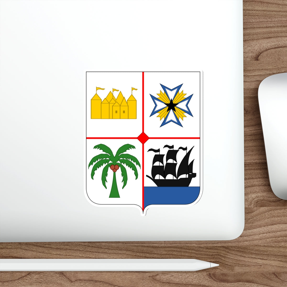 Coat of arms of Benin 2 STICKER Vinyl Die-Cut Decal-The Sticker Space