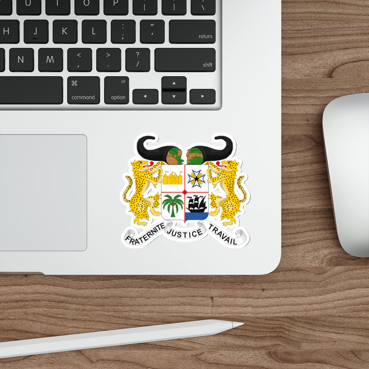 Coat of arms of Benin STICKER Vinyl Die-Cut Decal-The Sticker Space