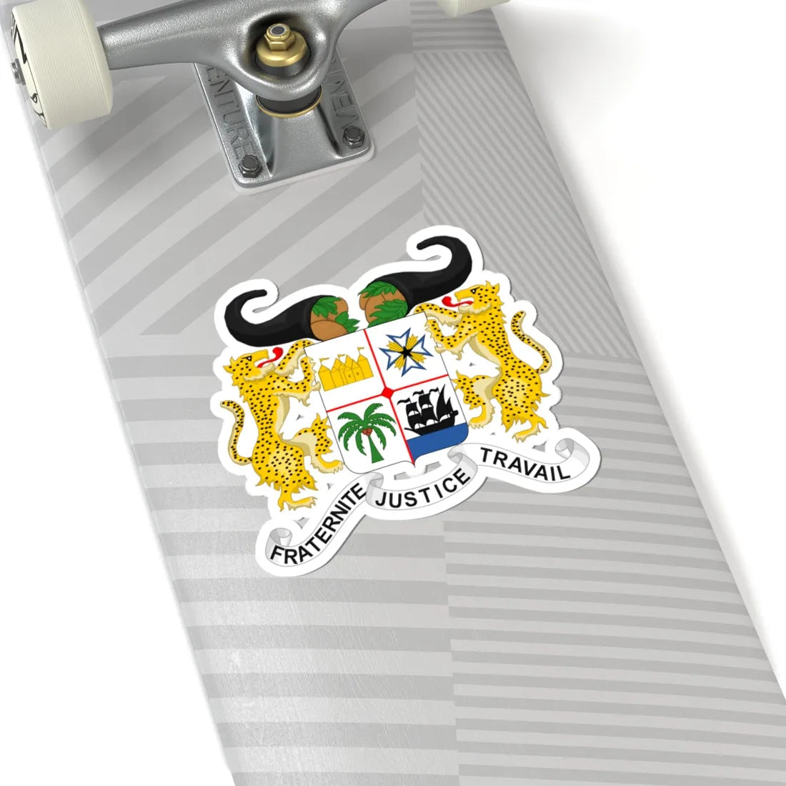 Coat of arms of Benin - STICKER Vinyl Kiss-Cut Decal - The Sticker Space