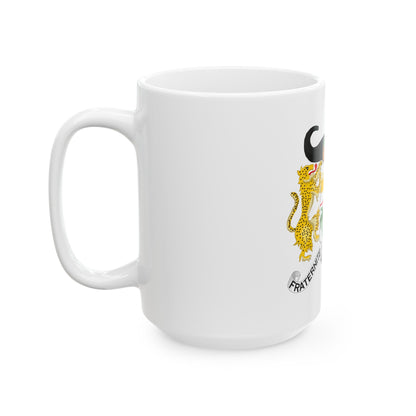 Coat of arms of Benin - White Coffee Mug-The Sticker Space