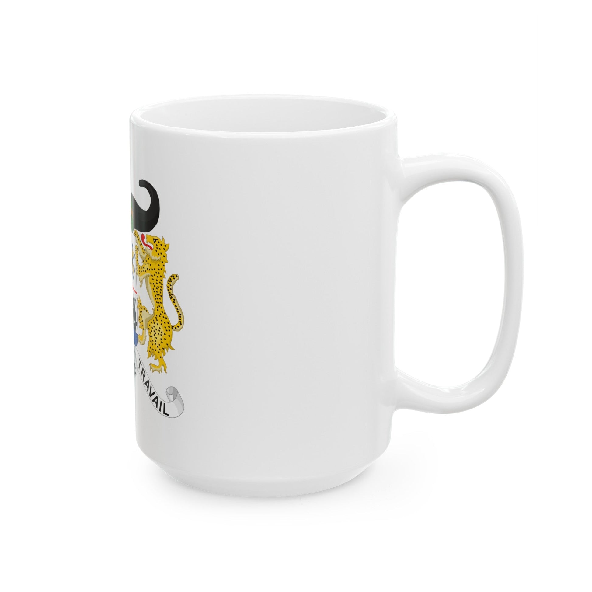 Coat of arms of Benin - White Coffee Mug-The Sticker Space