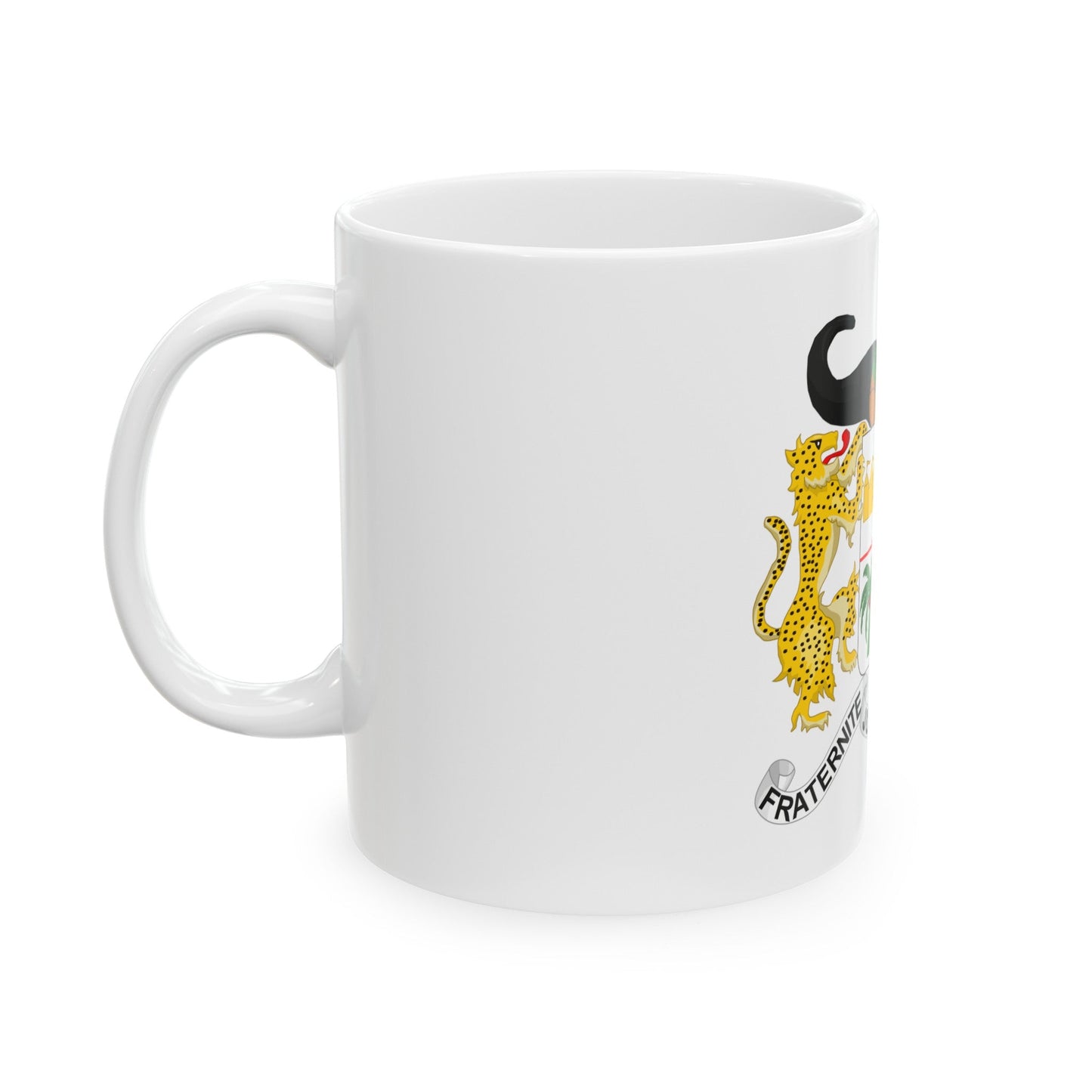 Coat of arms of Benin - White Coffee Mug-The Sticker Space