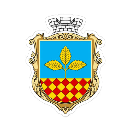 Coat of arms of Berestechko (Ukraine) (Coat of Arms) STICKER Vinyl Kiss-Cut Decal 4 Inch White - The Sticker Space