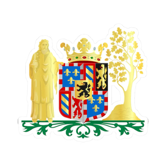 Coat of arms of Bergeijk (Netherlands) (Coat of Arms) STICKER Vinyl Kiss-Cut Decal 2 Inch White - The Sticker Space