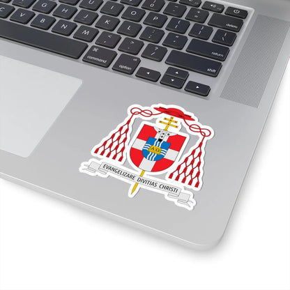 Coat of arms of Bernardus Johannes Alfrink (Netherlands) (Coat of Arms) STICKER Vinyl Kiss-Cut Decal - The Sticker Space