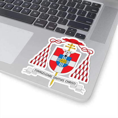 Coat of arms of Bernardus Johannes Alfrink (Netherlands) (Coat of Arms) STICKER Vinyl Kiss-Cut Decal - The Sticker Space