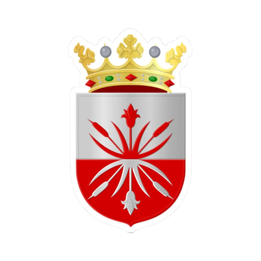 Coat of arms of Bernheze (Netherlands) (Coat of Arms) STICKER Vinyl Kiss-Cut Decal 2 Inch White - The Sticker Space