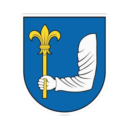 Coat of Arms of Bernolákovo (Slovakia) (Coat of Arms) STICKER Vinyl Kiss-Cut Decal 2 Inch White - The Sticker Space