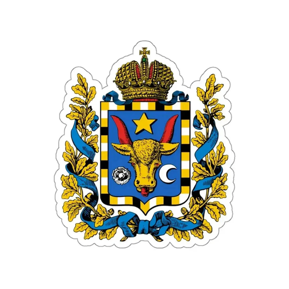 Coat of arms of Bessarabia Governorate 1878 STICKER Vinyl Die-Cut Decal - The Sticker Space