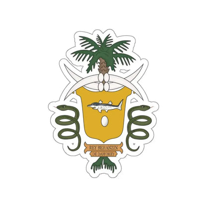 Coat of arms of Béhanzin STICKER Vinyl Die-Cut Decal 6 Inch - The Sticker Space