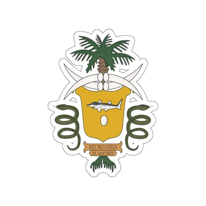 Coat of arms of Béhanzin STICKER Vinyl Die-Cut Decal - The Sticker Space