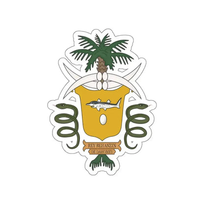 Coat of arms of Béhanzin STICKER Vinyl Die-Cut Decal - The Sticker Space