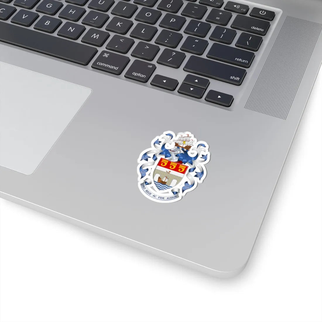 Coat of arms of Bideford Town Council (England) (Coat of Arms) STICKER Vinyl Kiss-Cut Decal - The Sticker Space