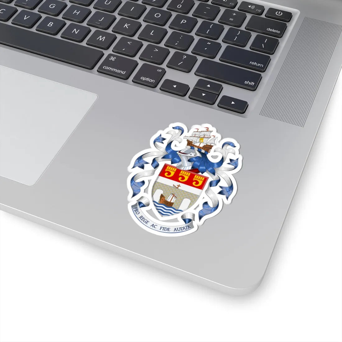 Coat of arms of Bideford Town Council (England) (Coat of Arms) STICKER Vinyl Kiss-Cut Decal - The Sticker Space