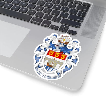 Coat of arms of Bideford Town Council (England) (Coat of Arms) STICKER Vinyl Kiss-Cut Decal - The Sticker Space