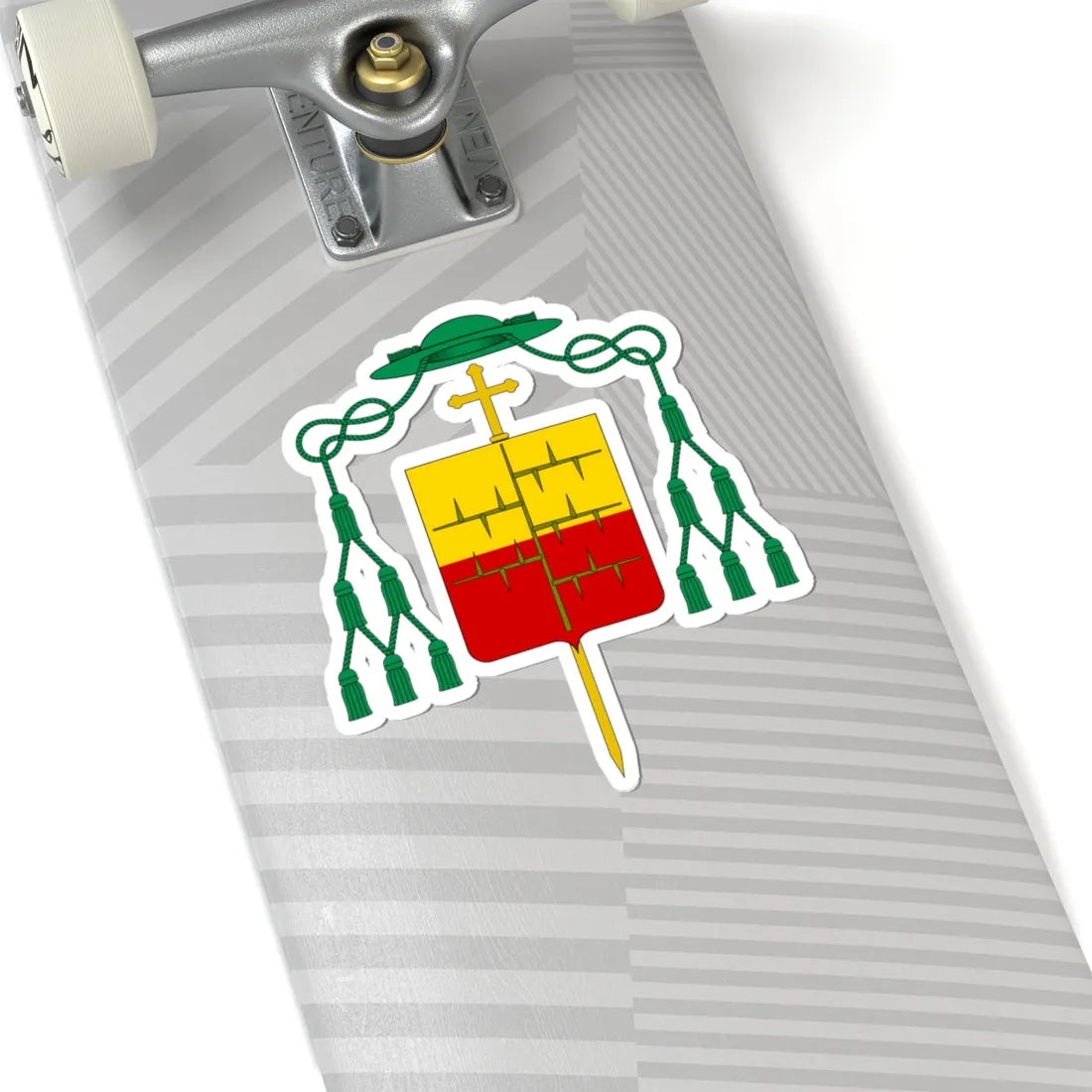 Coat of arms of Bishop Malaspina Spino Secco (Italy) (Coat of Arms) STICKER Vinyl Kiss-Cut Decal - The Sticker Space