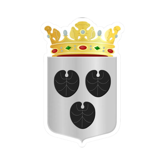 Coat of arms of Bloemendaal (Netherlands) (Coat of Arms) STICKER Vinyl Kiss-Cut Decal 2 Inch White - The Sticker Space