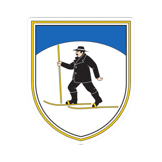 Coat of arms of Bloke (Slovenia) (Coat of Arms) STICKER Vinyl Kiss-Cut Decal 2 Inch White - The Sticker Space