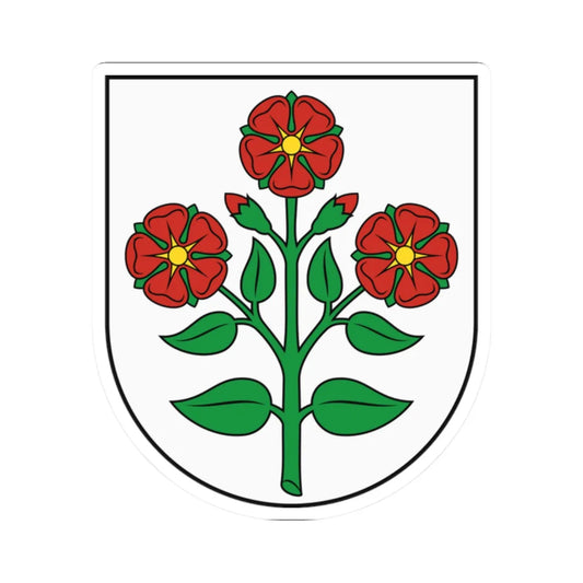 Coat of Arms of Bánovce nad Bebravou (Slovakia) (Coat of Arms) STICKER Vinyl Kiss-Cut Decal 2 Inch White - The Sticker Space