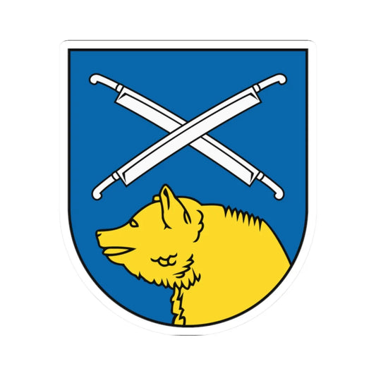 Coat of Arms of Bošany (Slovakia) (Coat of Arms) STICKER Vinyl Kiss-Cut Decal 2 Inch White - The Sticker Space