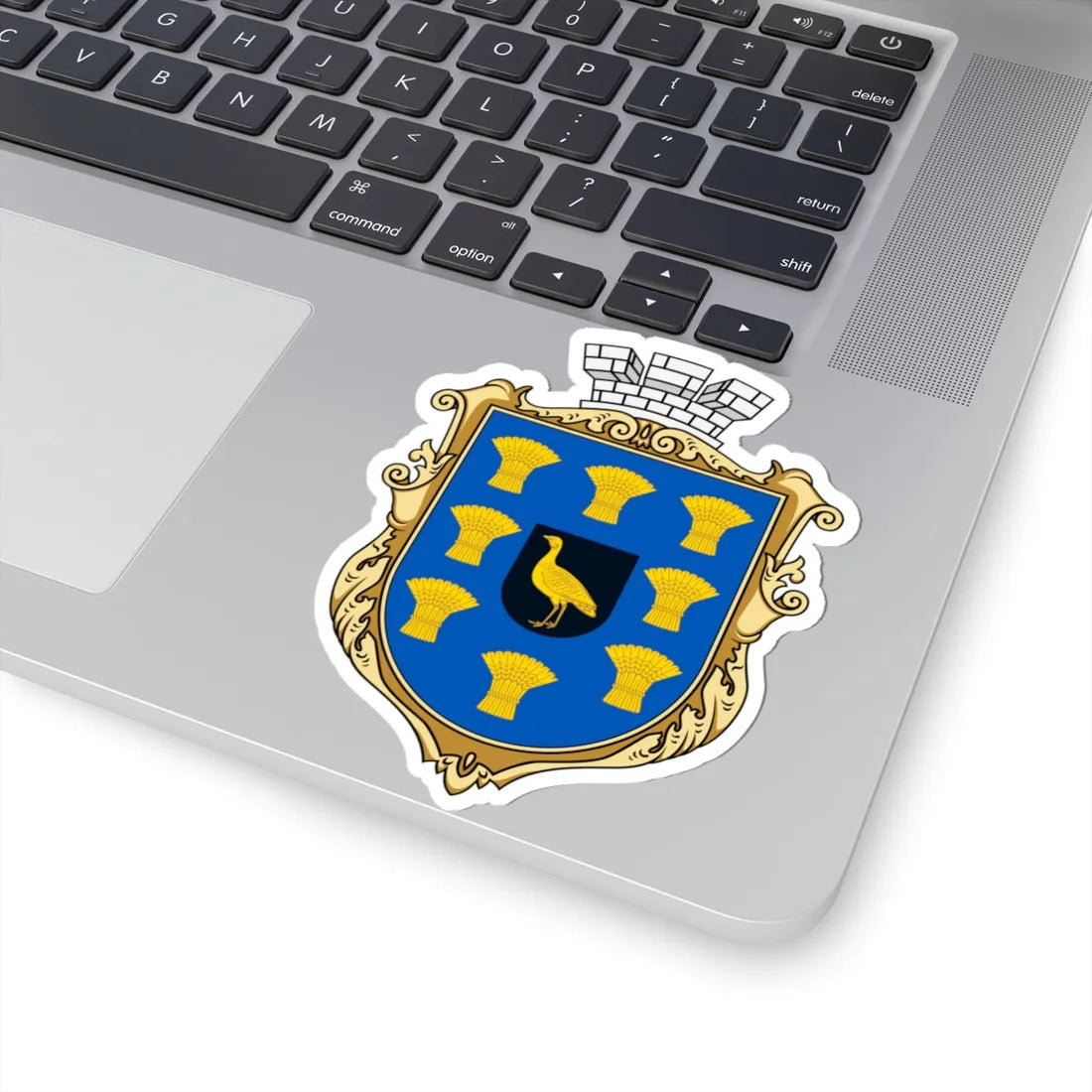 Coat of Arms of Bobrynets (Ukraine) (Coat of Arms) STICKER Vinyl Kiss-Cut Decal - The Sticker Space