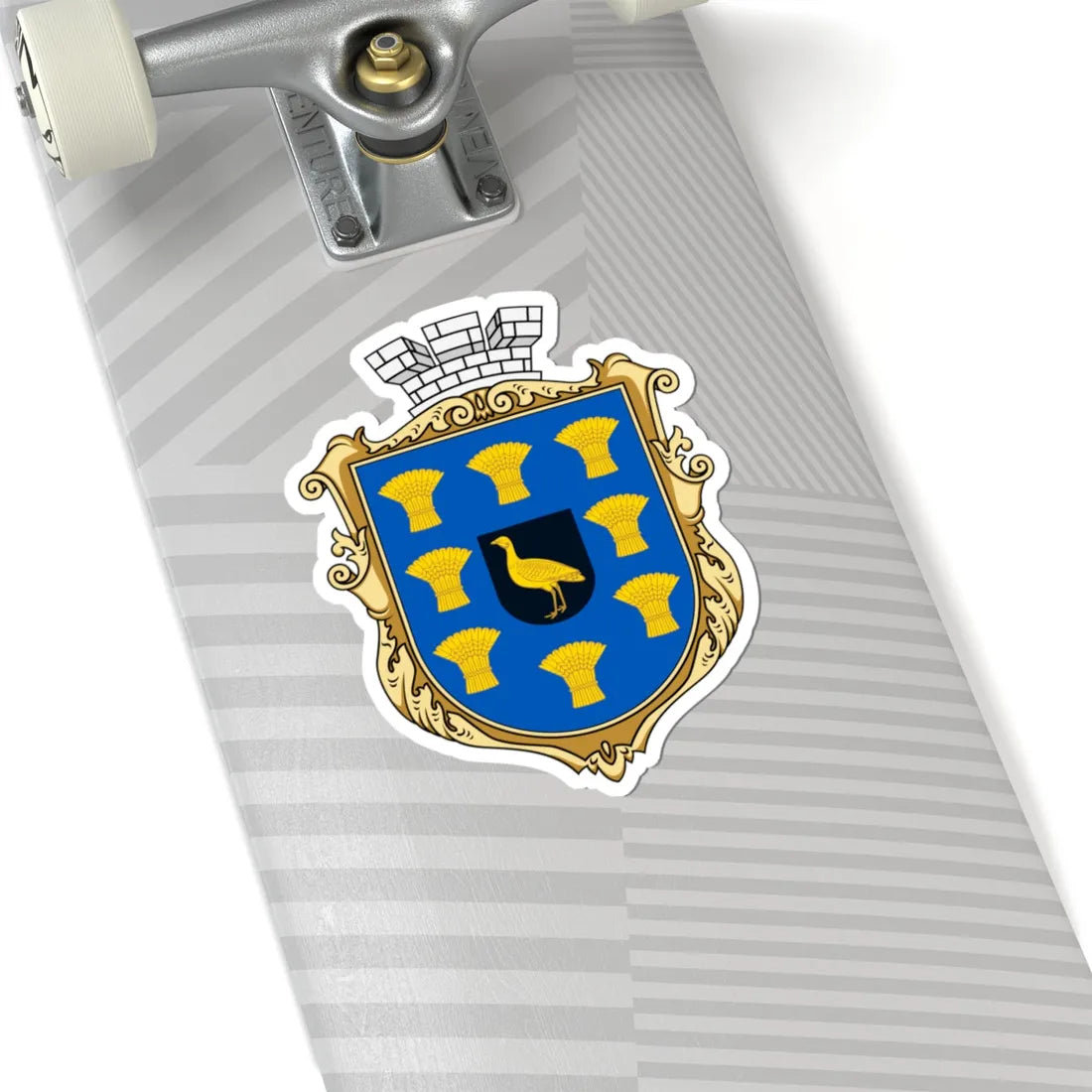 Coat of Arms of Bobrynets (Ukraine) (Coat of Arms) STICKER Vinyl Kiss-Cut Decal - The Sticker Space